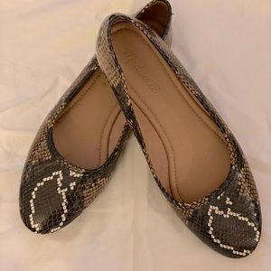Madewell Faux Snakeskin Ballet Flat | Size 8 | EXCELLENT condition✨